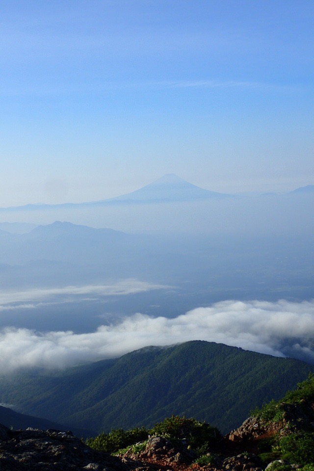 赤岳キレット　富士山